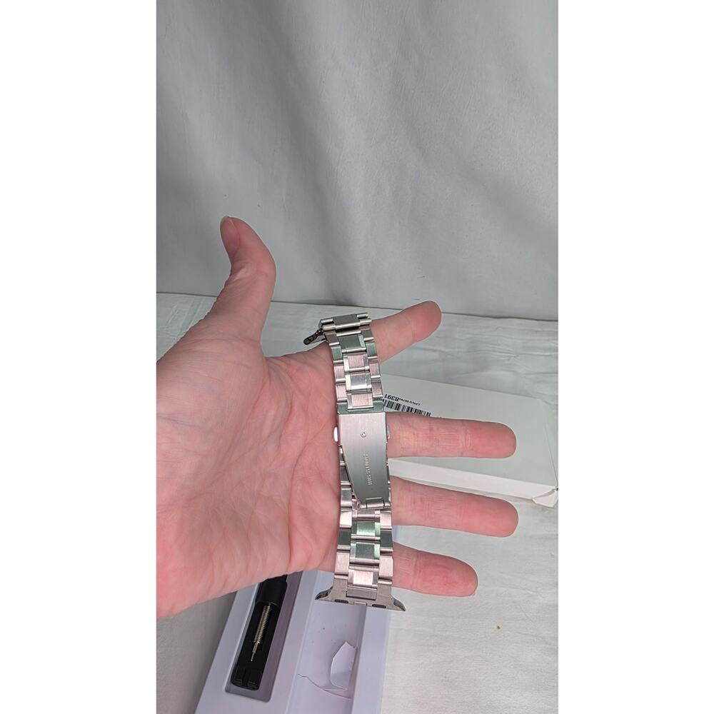Stainless Steel Band for Apple Watch Ultra 49mm 46 45 44 42mm Silver Business - Picture 4 of 7
